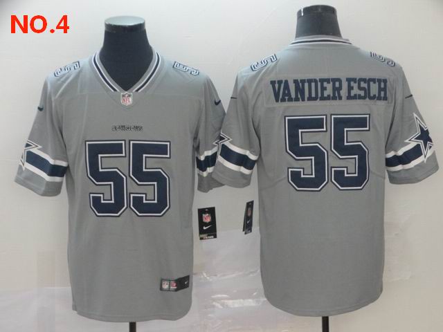 Men's Dallas Cowboys #55 Leighton Vander Esch Jersey NO.4;